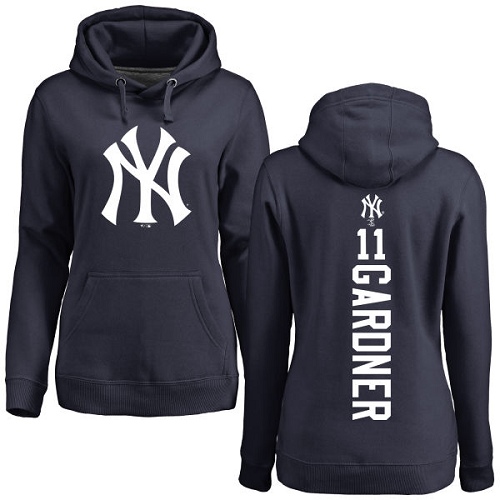 Women's Majestic New York Yankees #11 Brett Gardner Replica White Fashion Cool Base MLB Jersey