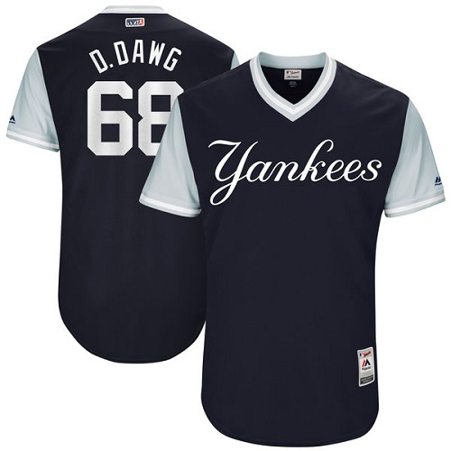 Men's Majestic New York Yankees #68 Dellin Betances "D. Dawg" Authentic Navy Blue 2017 Players Weekend MLB Jersey