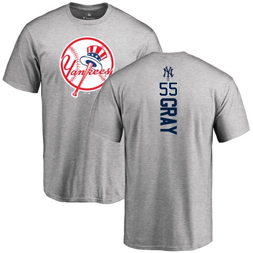Women's Majestic New York Yankees #55 Sonny Gray Replica Grey Road MLB Jersey