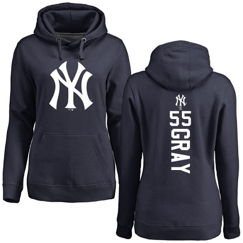 Women's Majestic New York Yankees #55 Sonny Gray Replica White Fashion Cool Base MLB Jersey