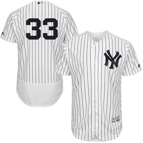 Men's Majestic New York Yankees #33 Greg Bird Authentic White Home MLB Jersey
