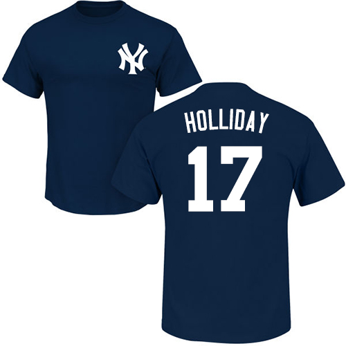 Youth Majestic New York Yankees #17 Matt Holliday Replica White Home MLB Jersey