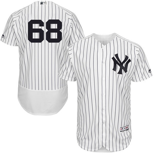 Men's Majestic New York Yankees #68 Dellin Betances Authentic White Home MLB Jersey