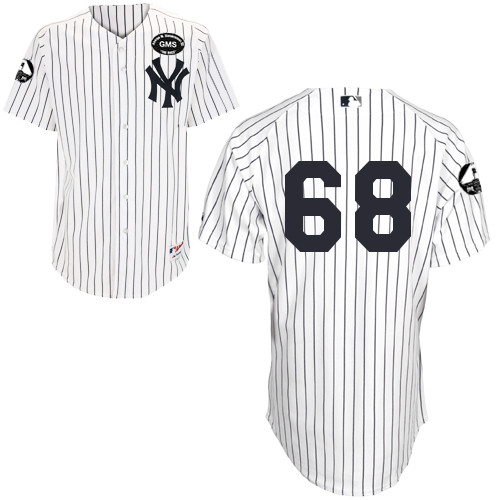 Men's Majestic New York Yankees #68 Dellin Betances Authentic White GMS "The Boss" MLB Jersey