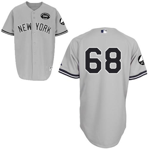 Men's Majestic New York Yankees #68 Dellin Betances Replica Grey GMS "The Boss" MLB Jersey