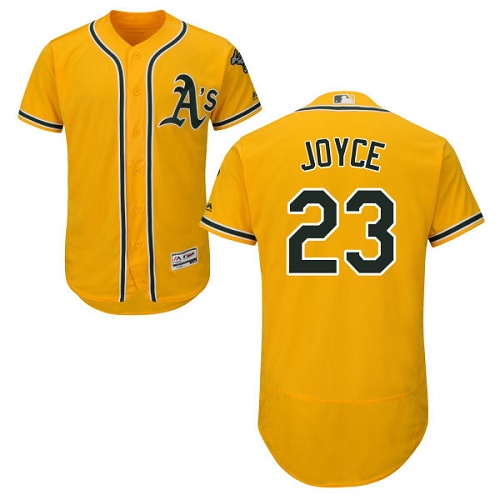 Men's Majestic Oakland Athletics #23 Matt Joyce Gold Flexbase Authentic Collection MLB Jersey