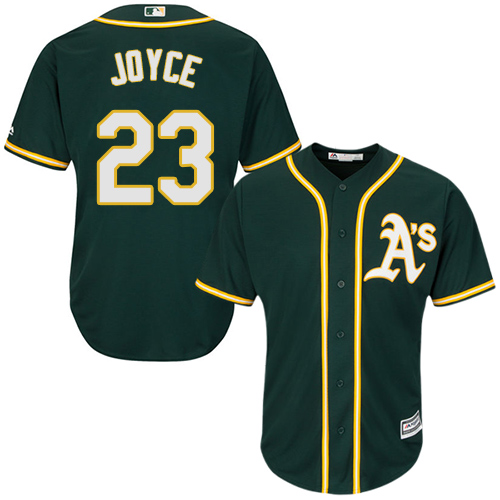 Men's Majestic Oakland Athletics #23 Matt Joyce Replica Green Alternate 1 Cool Base MLB Jersey