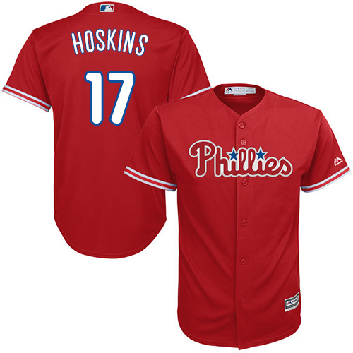 Men's Majestic Philadelphia Phillies #7 Maikel Franco Red Flexbase Authentic Collection MLB Jersey