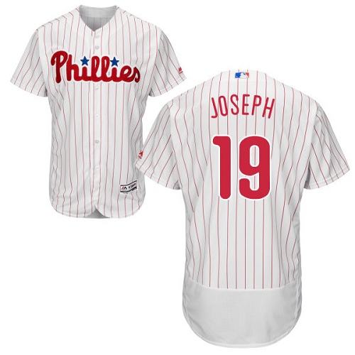 Men's Majestic Philadelphia Phillies #19 Tommy Joseph White Flexbase Authentic Collection MLB Jersey
