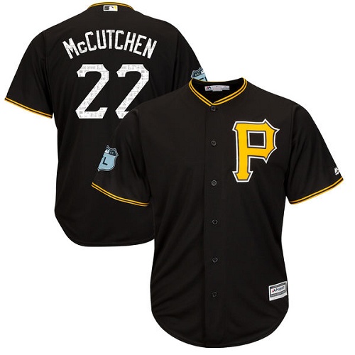 Youth Majestic Pittsburgh Pirates #22 Andrew McCutchen Authentic Black 2017 Spring Training Cool Base MLB Jersey