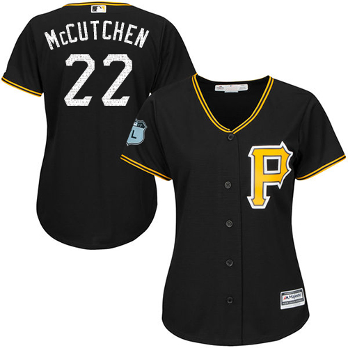 Women's Majestic Pittsburgh Pirates #22 Andrew McCutchen Authentic Black 2017 Spring Training Cool Base MLB Jersey