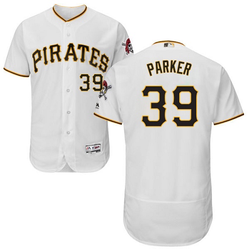 Men's Majestic Pittsburgh Pirates #39 Dave Parker Authentic White Home Cool Base MLB Jersey