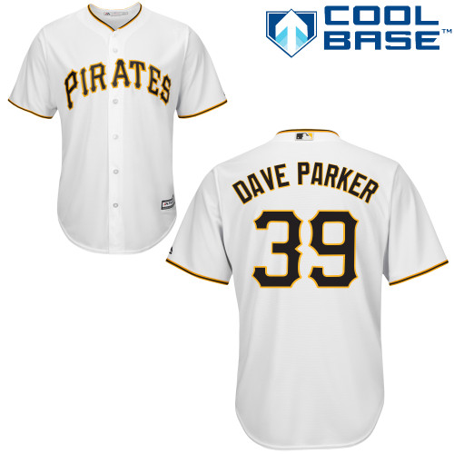 Men's Majestic Pittsburgh Pirates #39 Dave Parker Replica White Home Cool Base MLB Jersey