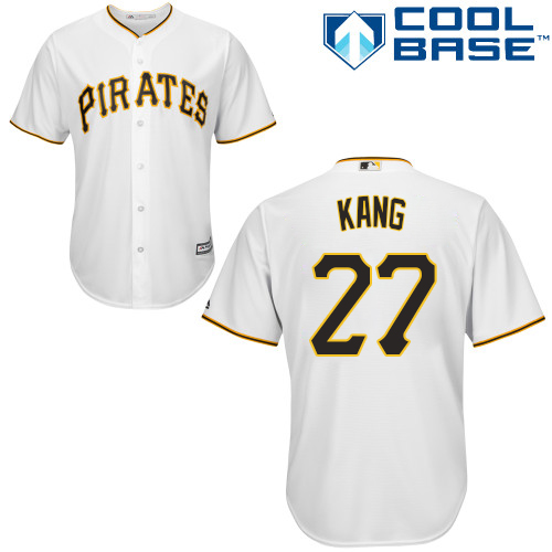 Youth Majestic Pittsburgh Pirates #16 Jung-ho Kang Authentic White Home Cool Base MLB Jersey