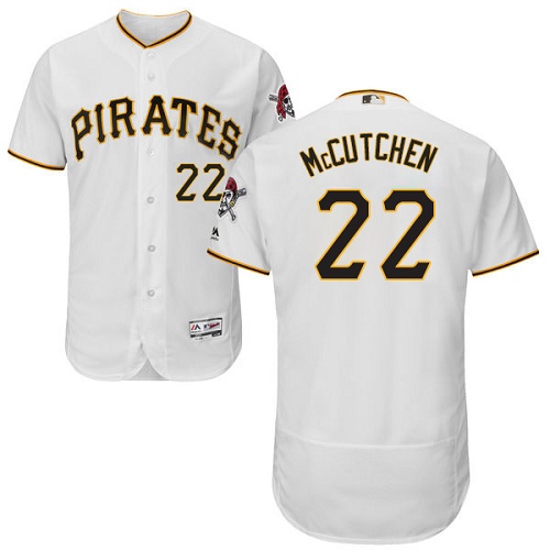 Men's Majestic Pittsburgh Pirates #22 Andrew McCutchen White Flexbase Authentic Collection MLB Jersey