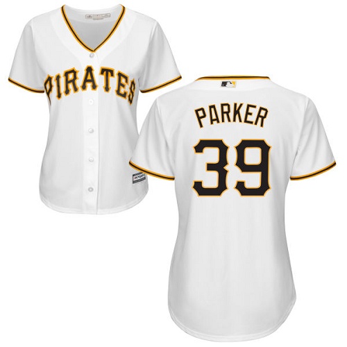 Women's Majestic Pittsburgh Pirates #39 Dave Parker Authentic White Home Cool Base MLB Jersey