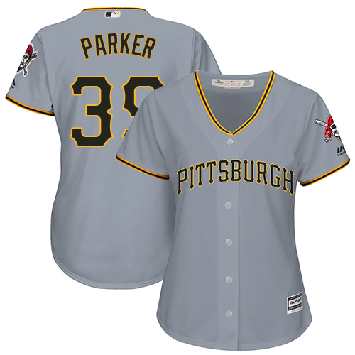 Women's Majestic Pittsburgh Pirates #39 Dave Parker Authentic Grey Road Cool Base MLB Jersey