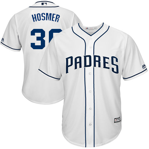 Men's Majestic San Diego Padres #37 Travis Wood Replica White Home Cool Base MLB Jersey