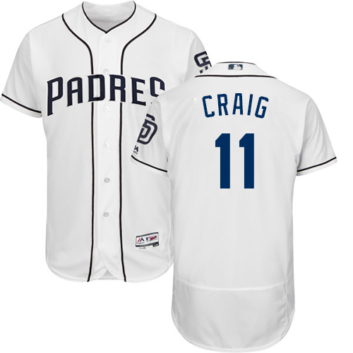 Men's Majestic San Diego Padres #27 Jered Weaver White Flexbase Authentic Collection MLB Jersey