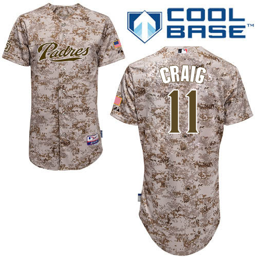 Men's Majestic San Diego Padres #27 Jered Weaver Authentic Camo Alternate 2 Cool Base MLB Jersey