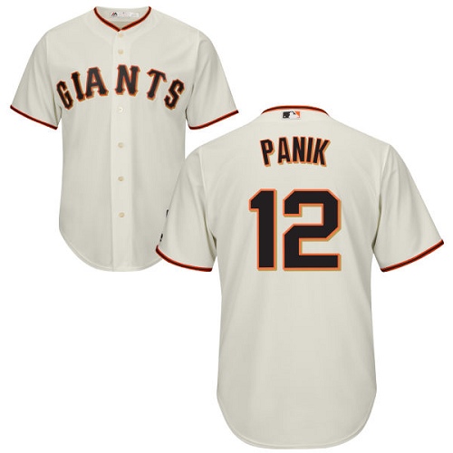 Men's Majestic San Francisco Giants #12 Joe Panik Replica Cream Home Cool Base MLB Jersey