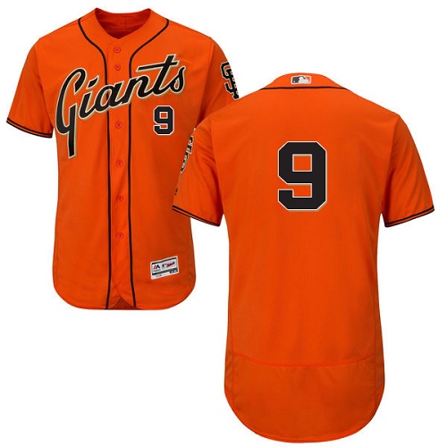 Men's Majestic San Francisco Giants #9 Matt Williams Authentic Orange Alternate Cool Base MLB Jersey