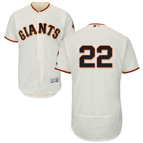 Men's Majestic San Francisco Giants #22 Will Clark Authentic Cream Home Cool Base MLB Jersey