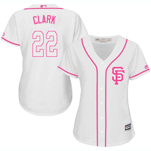 Women's Majestic San Francisco Giants #22 Will Clark Replica White Fashion Cool Base MLB Jersey