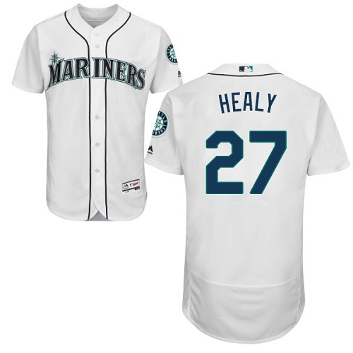 Men's Majestic Seattle Mariners #33 Drew Smyly White Flexbase Authentic Collection MLB Jersey