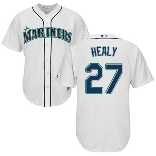 Men's Majestic Seattle Mariners #33 Drew Smyly Replica White Home Cool Base MLB Jersey