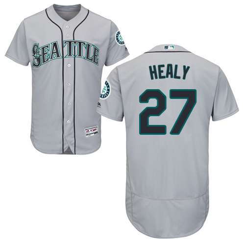 Men's Majestic Seattle Mariners #33 Drew Smyly Grey Flexbase Authentic Collection MLB Jersey