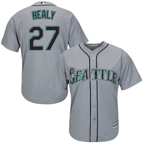 Youth Majestic Seattle Mariners #33 Drew Smyly Replica Grey Road Cool Base MLB Jersey