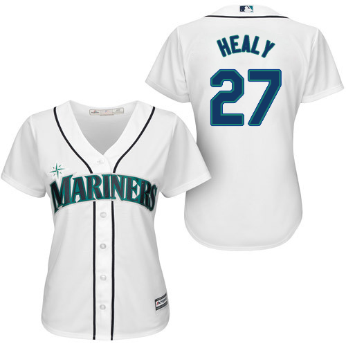 Women's Majestic Seattle Mariners #33 Drew Smyly Authentic White Home Cool Base MLB Jersey