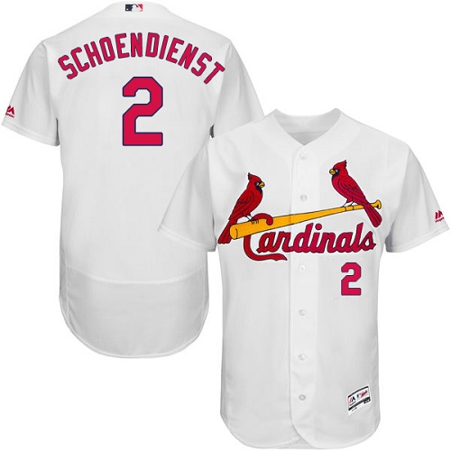 Men's Majestic St. Louis Cardinals #2 Red Schoendienst Authentic White Home Cool Base MLB Jersey