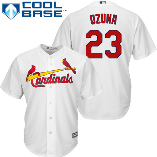 Men's Majestic St. Louis Cardinals #1 Ozzie Smith White Flexbase Authentic Collection MLB Jersey