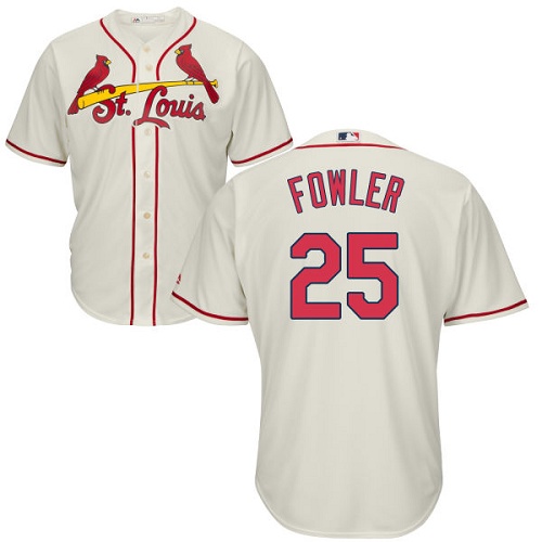 Youth Majestic St. Louis Cardinals #25 Dexter Fowler Authentic Cream Alternate Cool Base MLB Jersey