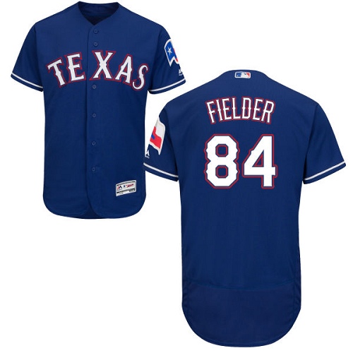 Men's Majestic Texas Rangers #84 Prince Fielder Royal Blue Flexbase Authentic Collection MLB Jersey