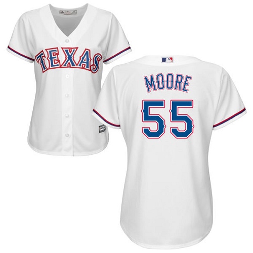 Women's Majestic Texas Rangers #44 Tyson Ross Replica White Home Cool Base MLB Jersey