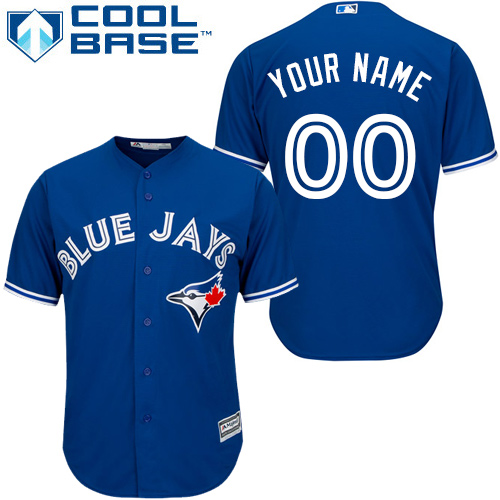 Men's Majestic Toronto Blue Jays Customized Replica Blue Alternate MLB Jersey