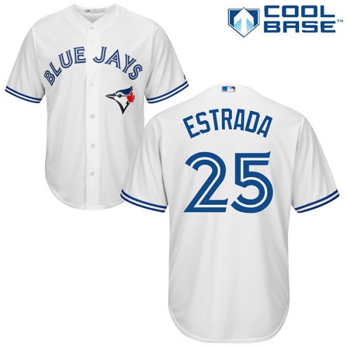 Youth Majestic Toronto Blue Jays #25 Marco Estrada Authentic White Home MLB Jersey