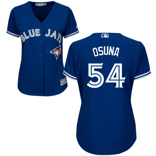 Women's Majestic Toronto Blue Jays #54 Roberto Osuna Authentic Blue Alternate MLB Jersey