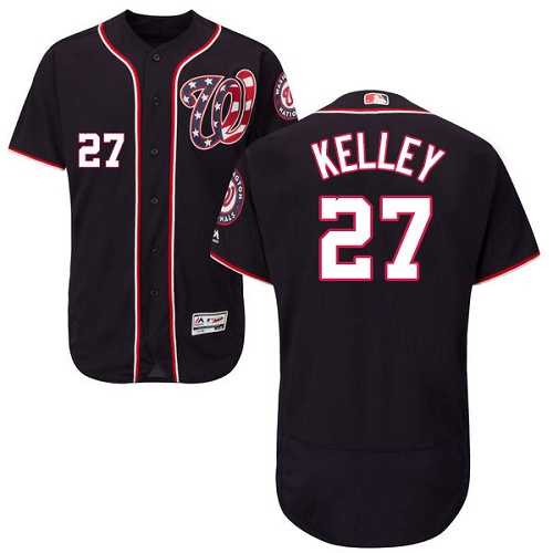 Men's Majestic Washington Nationals #27 Shawn Kelley Navy Blue Flexbase Authentic Collection MLB Jersey