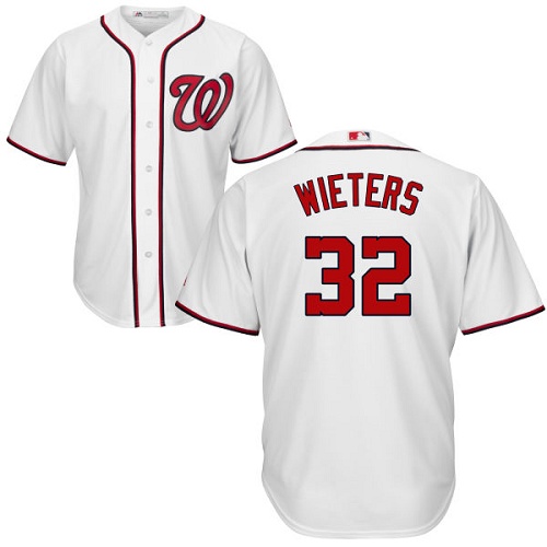 Youth Majestic Washington Nationals #32 Matt Wieters Replica White Home Cool Base MLB Jersey