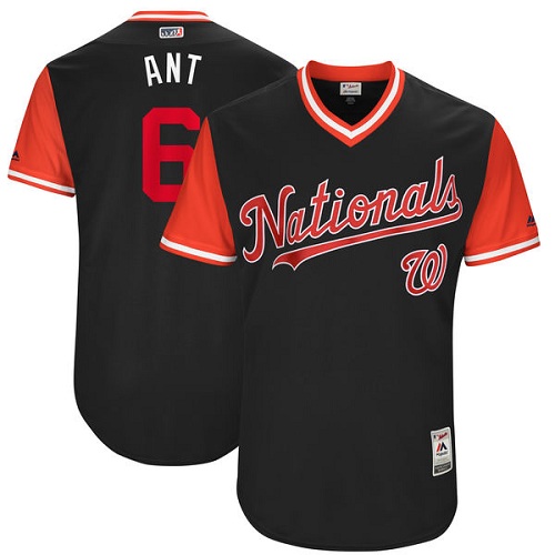 Men's Majestic Washington Nationals #6 Anthony Rendon "Ant" Authentic Navy Blue 2017 Players Weekend MLB Jersey