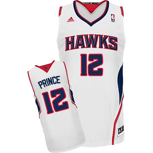 Men's Adidas Atlanta Hawks #12 Taurean Prince Swingman White Home NBA Jersey