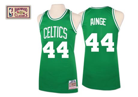 Men's Mitchell and Ness Boston Celtics #44 Danny Ainge Authentic Green Throwback NBA Jersey
