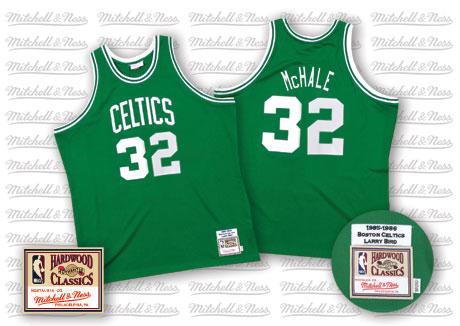 Men's Mitchell and Ness Boston Celtics #32 Kevin Mchale Swingman Green Throwback NBA Jersey