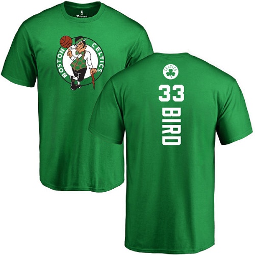 NBA Nike Boston Celtics #33 Larry Bird Kelly Green Backer T-Shirt