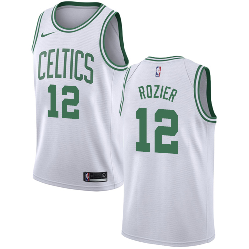 Youth Adidas Boston Celtics #12 Terry Rozier Swingman White Home NBA Jersey