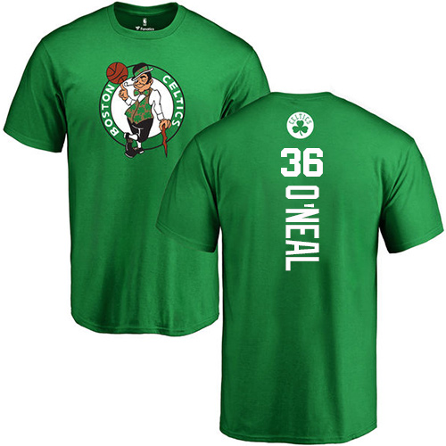 NBA Nike Boston Celtics #36 Shaquille O'Neal Kelly Green Backer T-Shirt